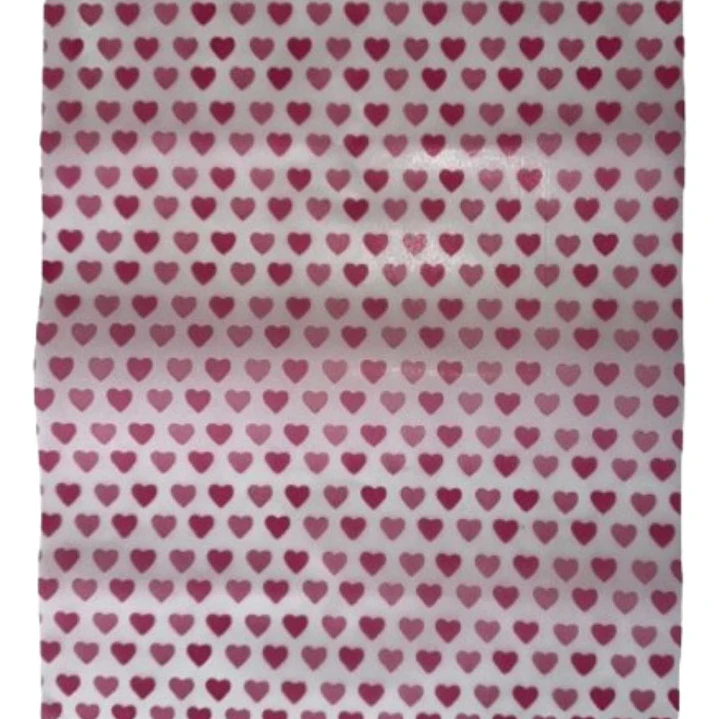 Pack 10 Hojas Papel Mantequilla Diseño Corazones 25x21cm 1
