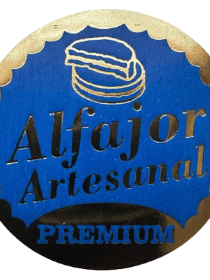 Sticker Alfajor Azul 100un 38mm