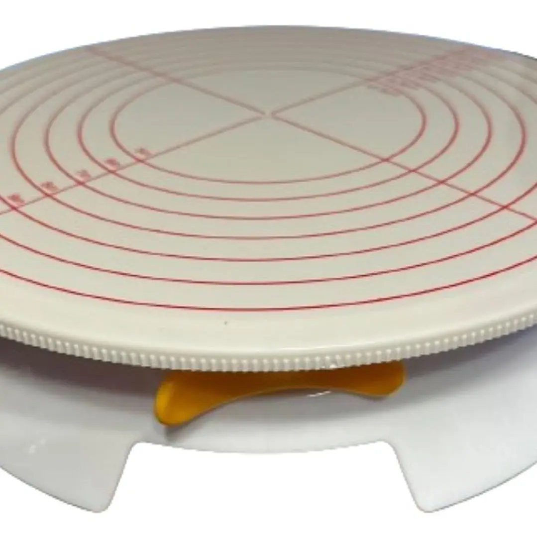 Base Giratoria Para Decoracion De Torta Con Freno 30cm 1