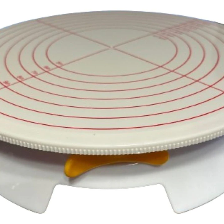 Base Giratoria Para Decoracion De Torta Con Freno 30cm 1