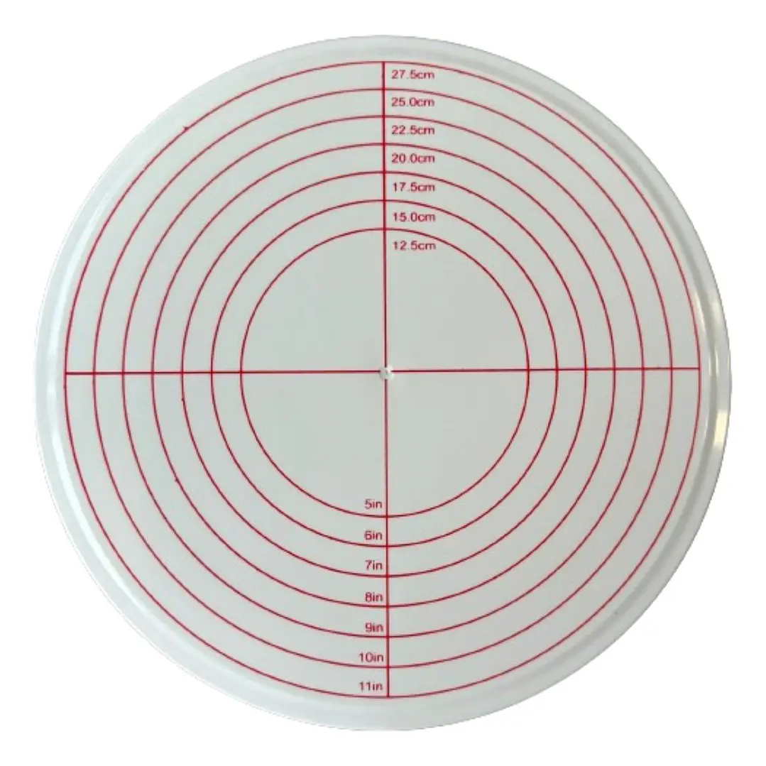 Base Giratoria Para Decoracion De Torta Con Freno 30cm 2