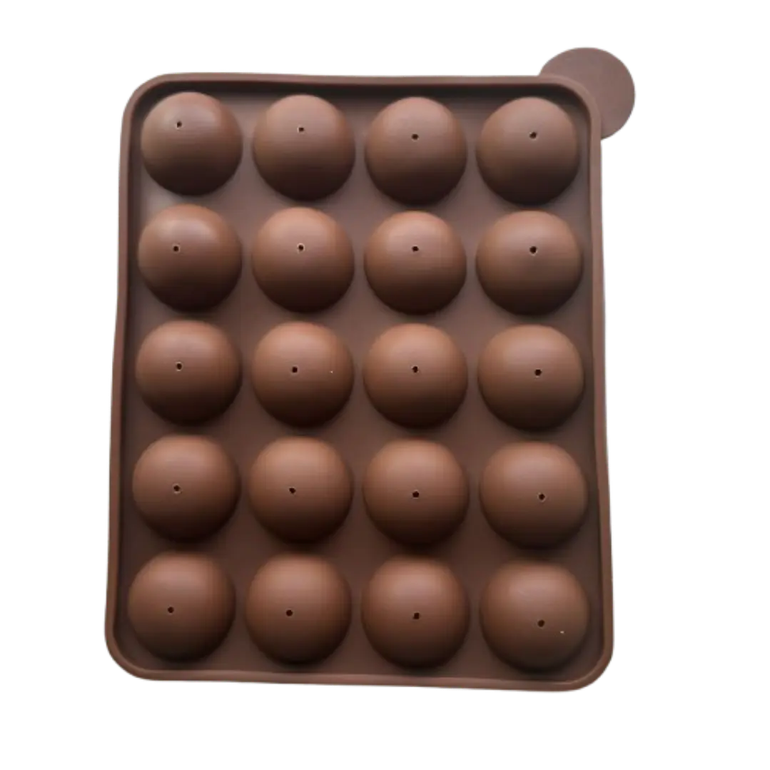 Molde Silicona Para 20 Cake Pop 18x22,5cm 1