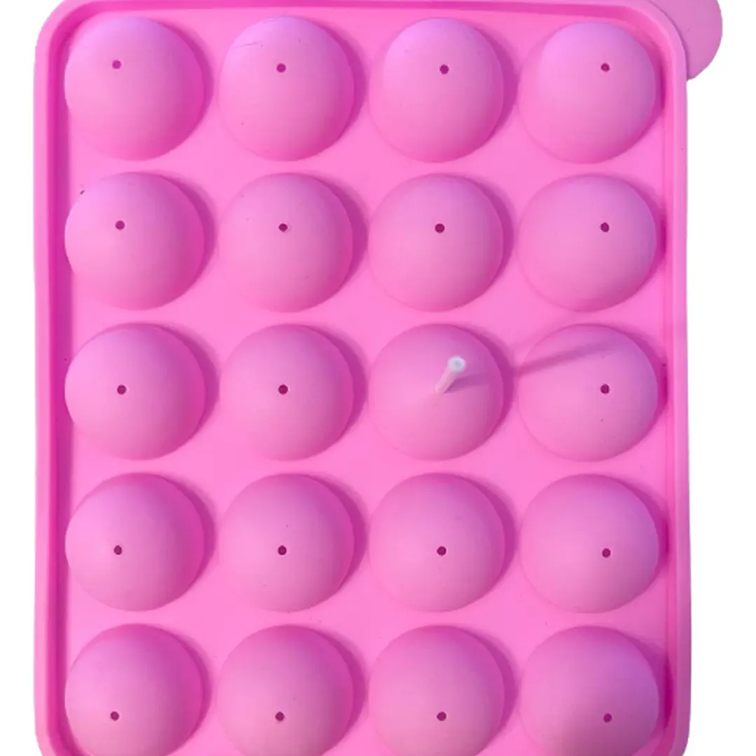 Molde Silicona Para 20 Cake Pop 18x22,5cm 2