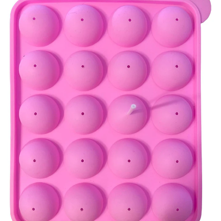 Molde Silicona Para 20 Cake Pop 18x22,5cm 2
