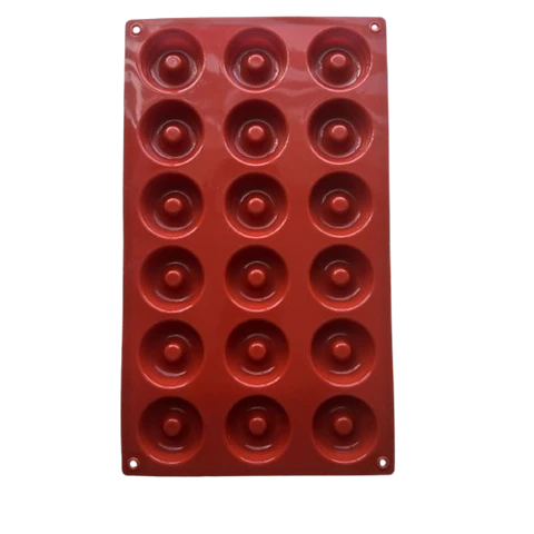 Molde Silicona 18 Mini Donas 4cm Diametro