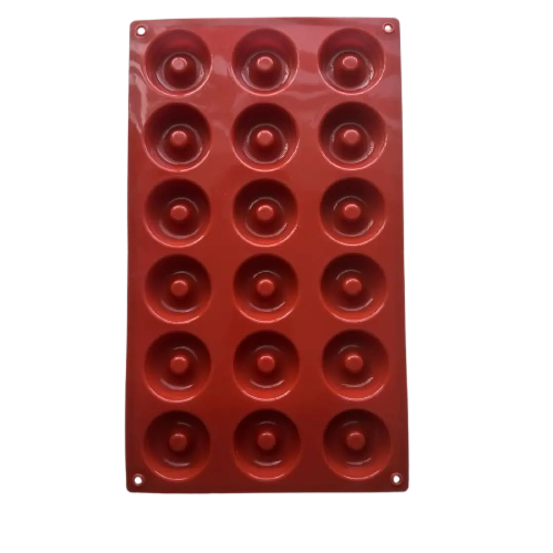 Molde Silicona 18 Mini Donas 4cm Diametro 1