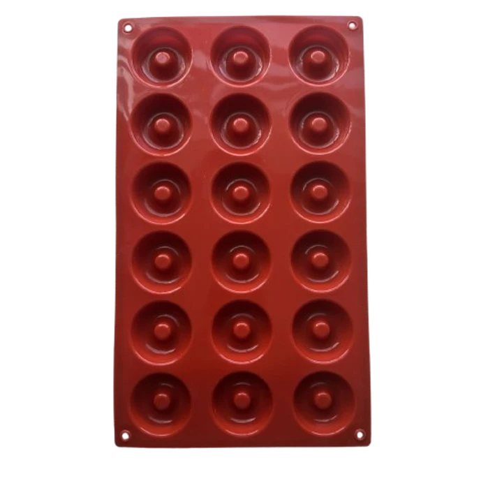 Molde Silicona 18 Mini Donas 4cm Diametro 1