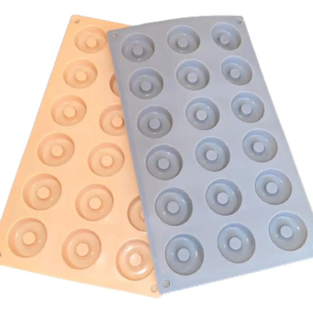 Molde Silicona 18 Mini Donas 4cm Diametro 3