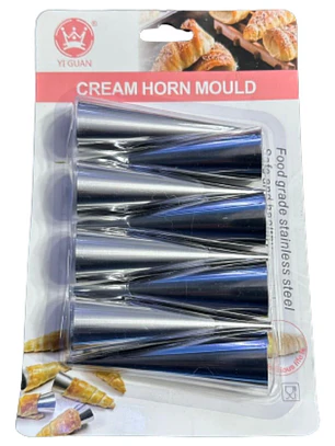 Molde Cachito Chicos 8 pcs Acero Inoxidable 9x2,5 cm