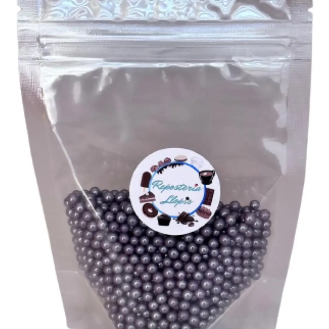 Perlas Moradas Brillante Comestibles 4mm 70g 1