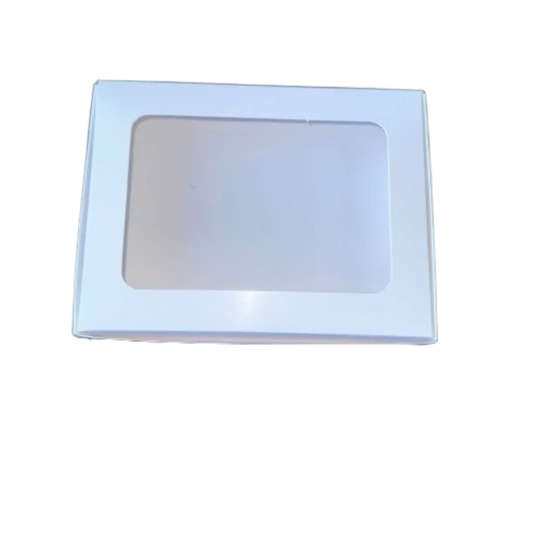 Caja A Con Ventana 6 Alfajores Cartulina 19x14,5x2,5cm 1