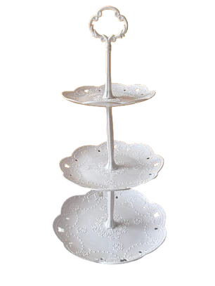 Exhibidor 3 Pisos Muffin / Cupcake Redondo Plastico
