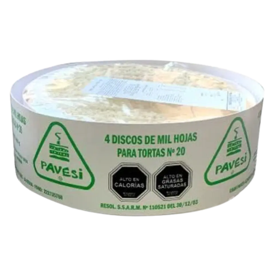 Discos Milhojas N23 4 Capas Pavesi 22cm 1