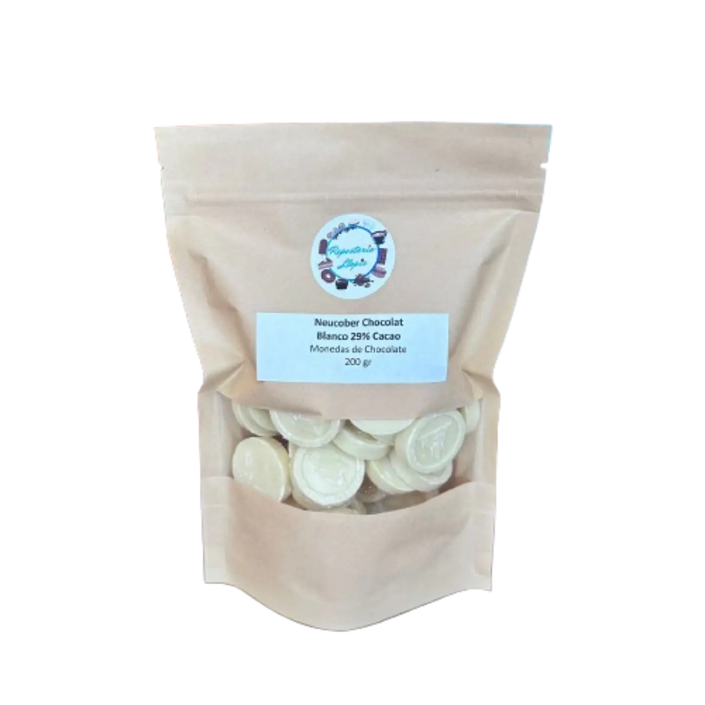 Chocolate 29% Cacao Blanco Monedas 816 Neucober 200g 2
