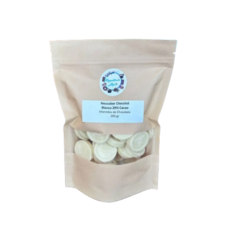 Chocolate 29% Cacao Blanco Monedas 816 Neucober 200g 2