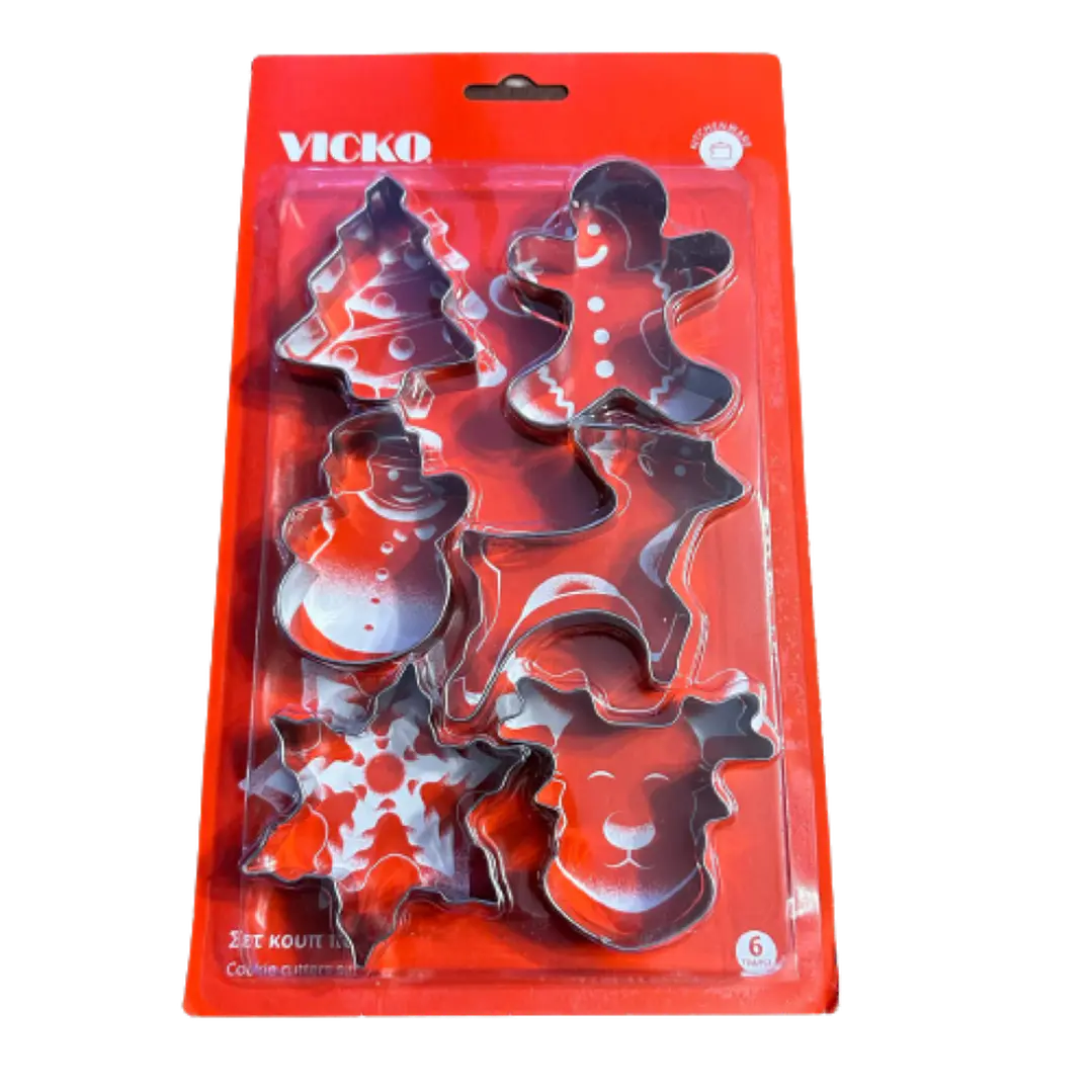 Cortador Galletas Navidad Diseño C 6 pcs 1