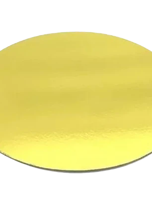 Pack 5 Bandeja Carton Dorada 30cm x 2mm