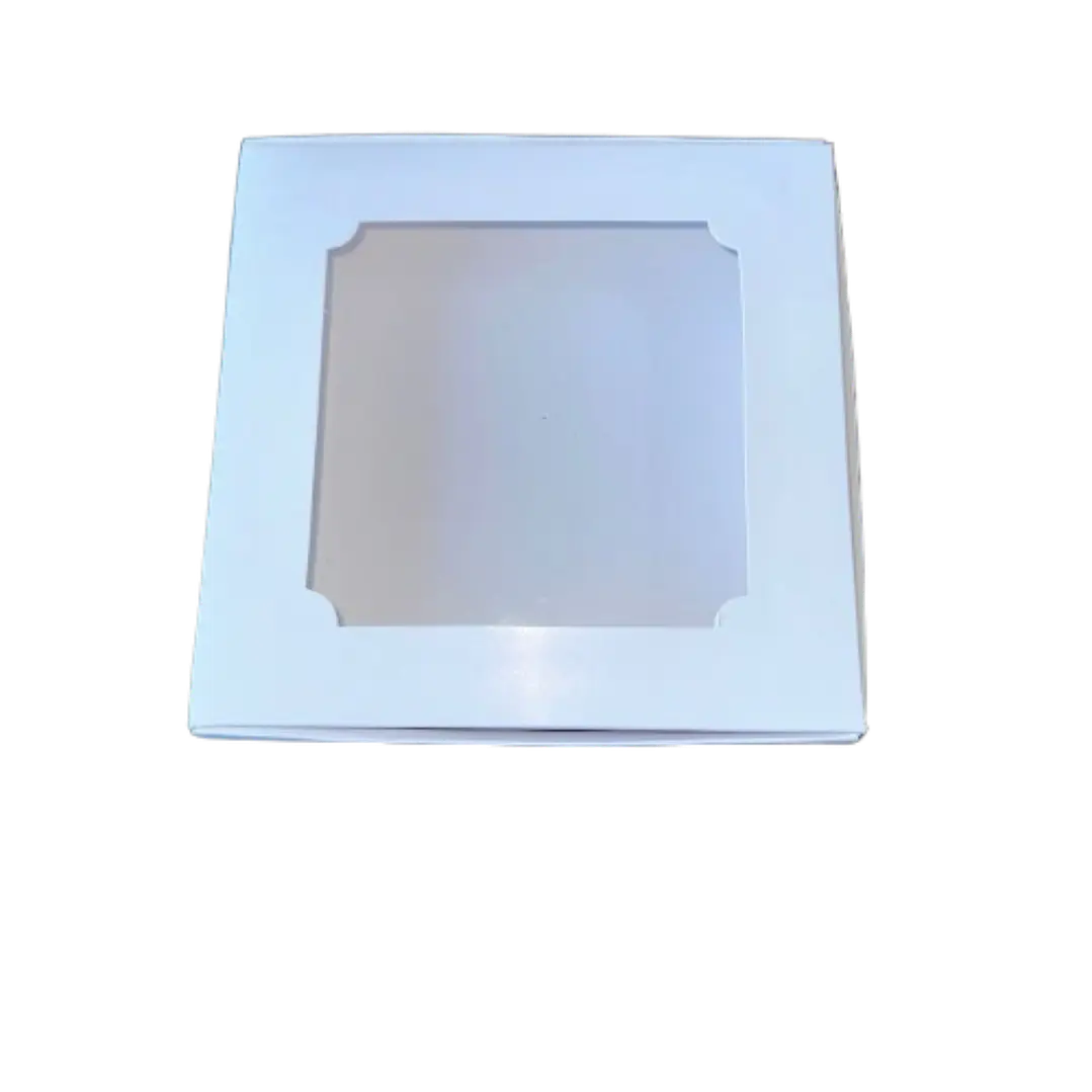 Caja B Con Ventana 9 Alfajores Cartulina 19x19x3cm 1