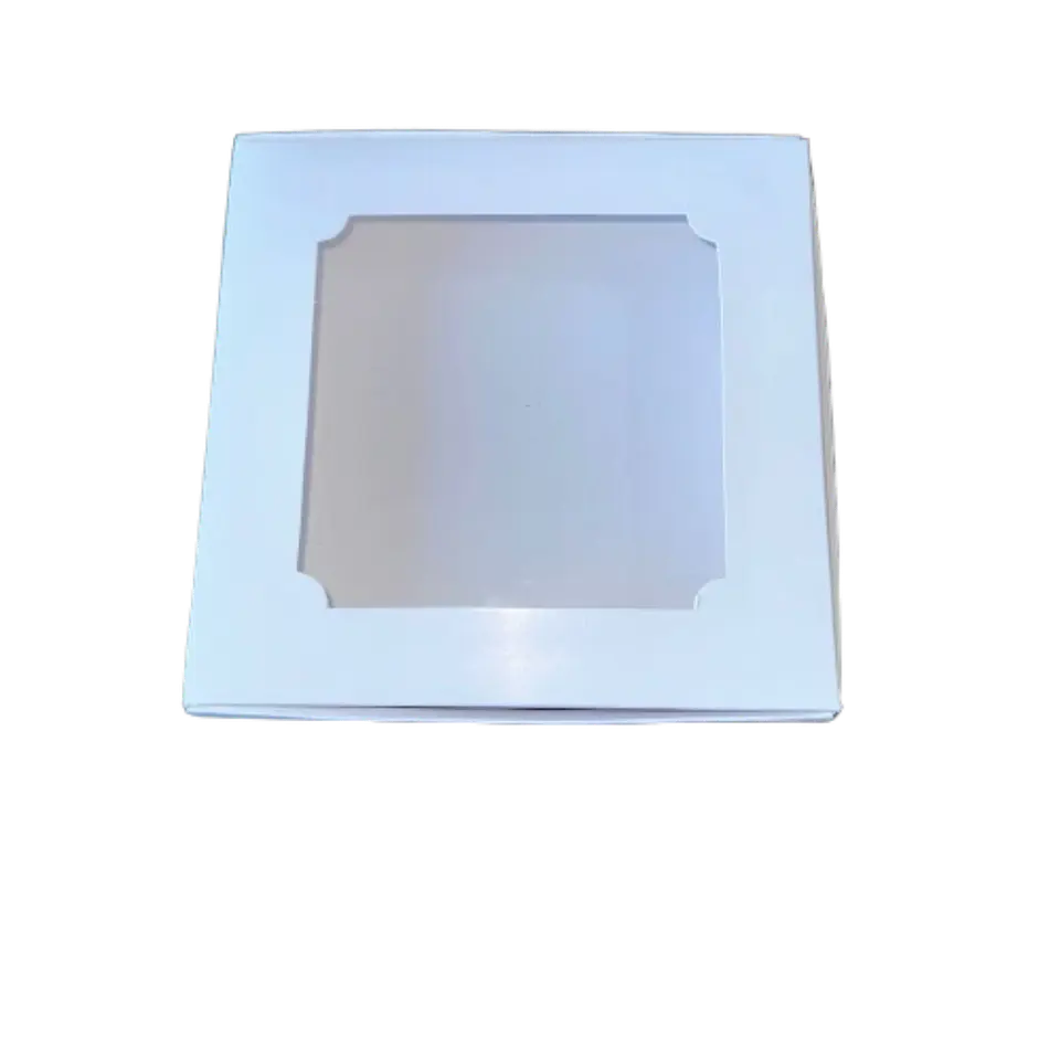 Caja B Con Ventana 9 Alfajores Cartulina 19x19x3cm 1