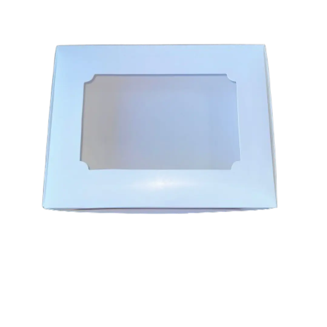 Caja C Con Ventana 12 Alfajores Cartulina 24x18,5x3cm 1
