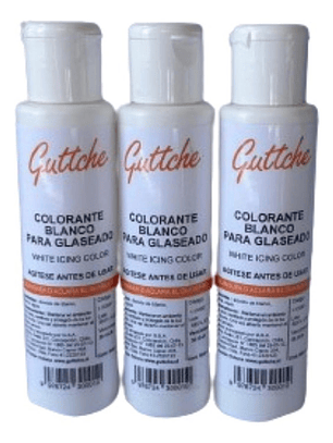 Colorante Blanco Para Glaseado Comestible Guttche 60g