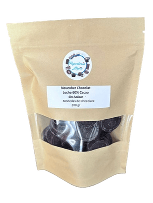 Chocolate 60% Cacao Amargo Sin Azucar Monedas Neucober 200g