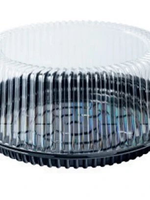 Pack 5 Cupula Redonda Plastico Torta 380A 33x13,7cm