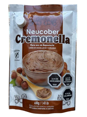 Crema De Avellanas Cremonella Neucober 650g