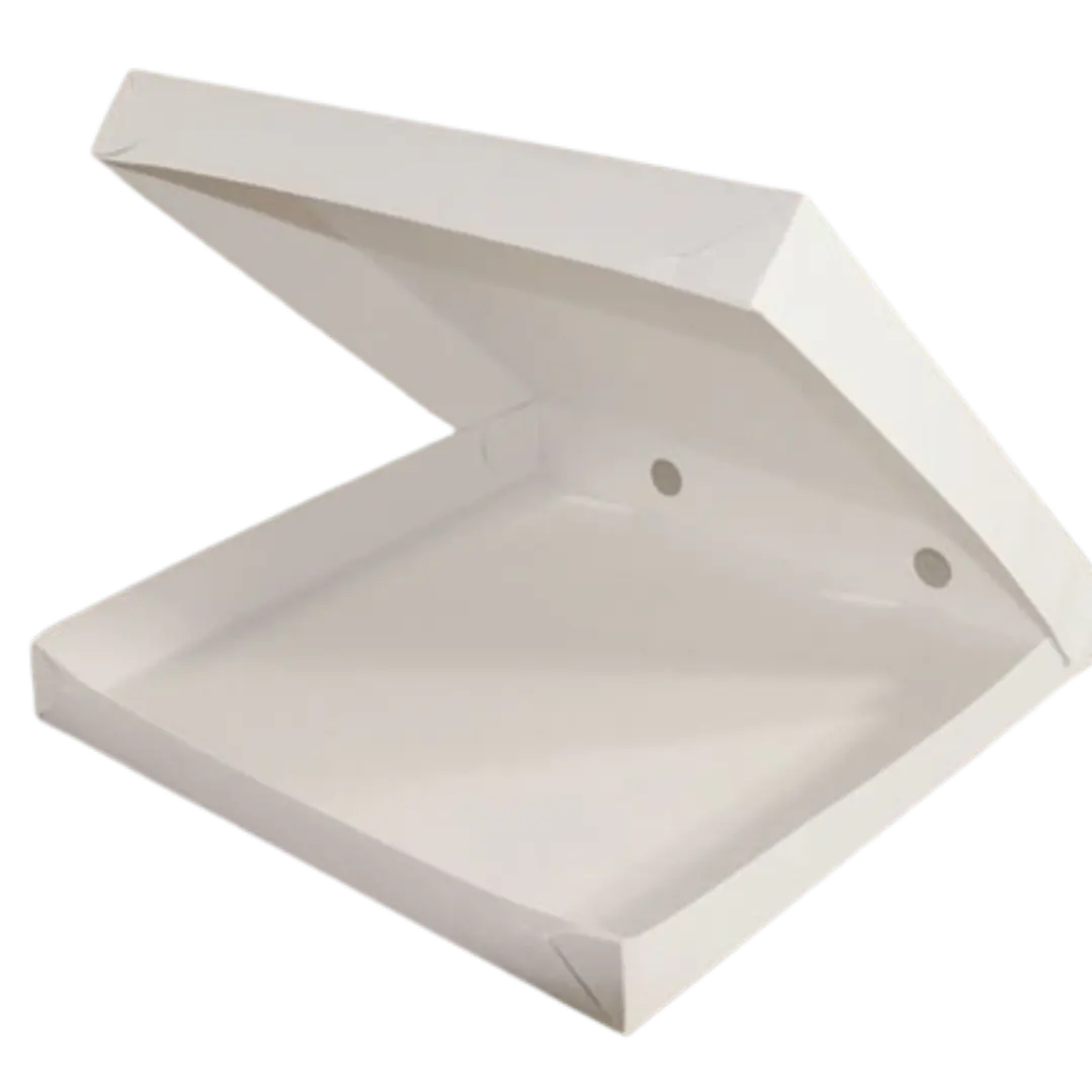 Caja Cocteleria Mediana Cartulina Blanca 33x33x4cm 1