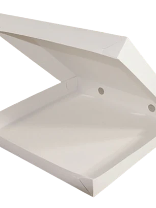Caja Cocteleria Mediana Cartulina Blanca 33x33x4cm