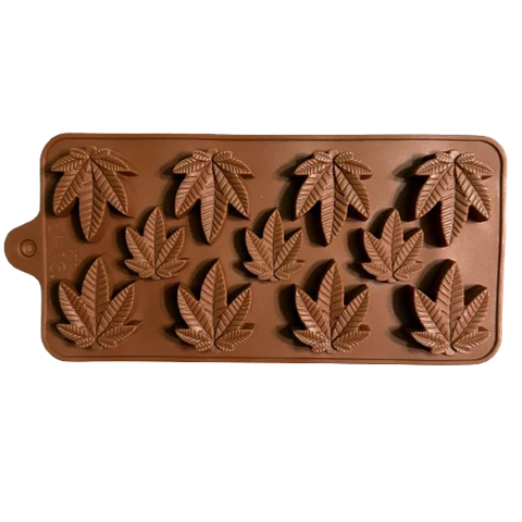 Molde Silicona Hoja Cannabis 11 Cavidades 20x10,3cm
