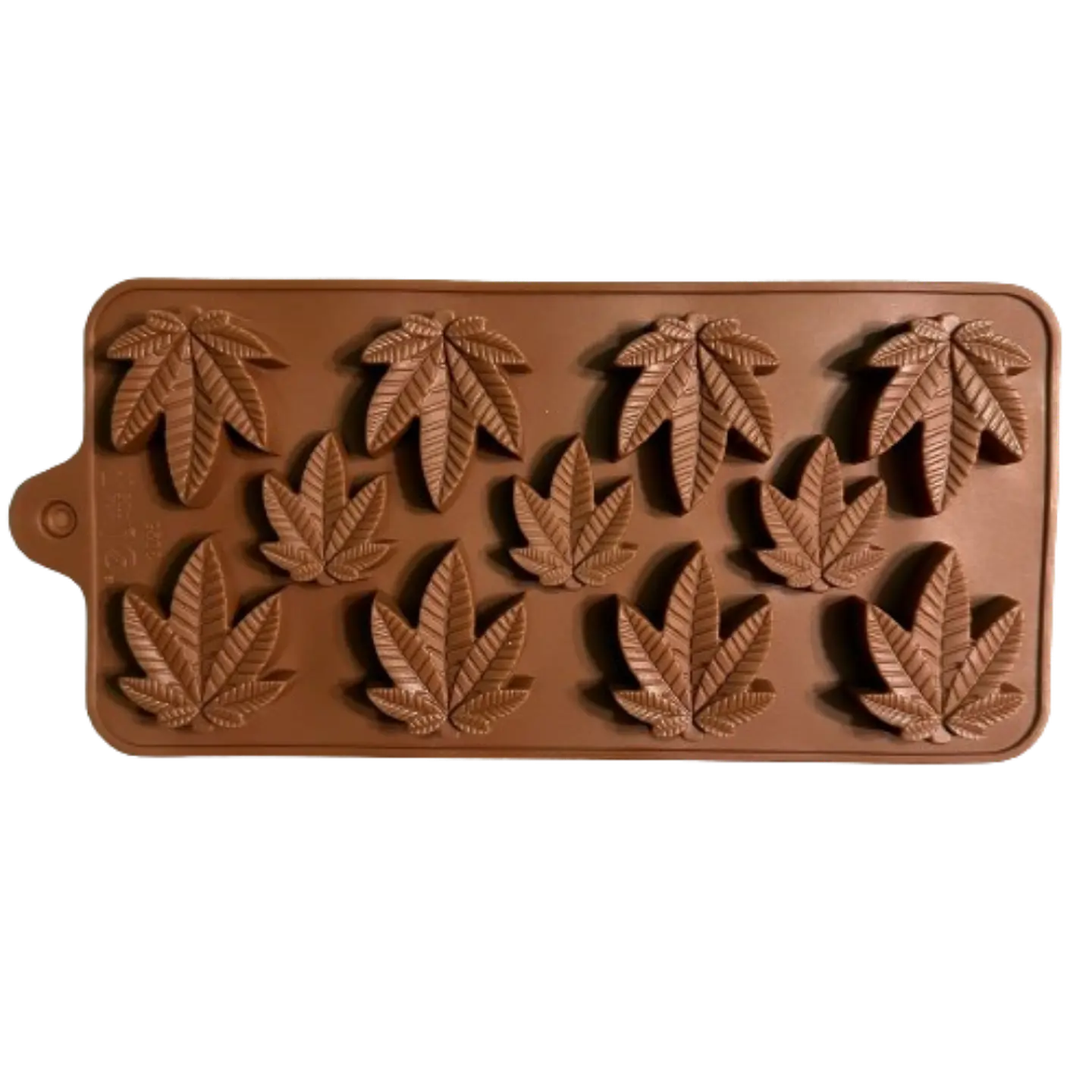 Molde Silicona Hoja Cannabis 11 Cavidades 20x10,3cm 1