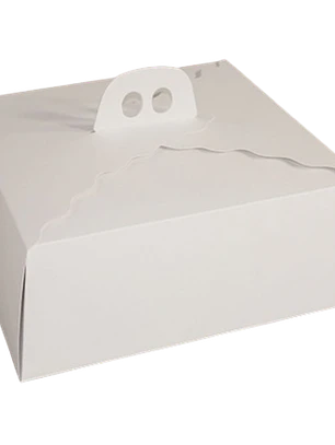 Caja Torta Grande Cartulina Cuadrada 38x14cm
