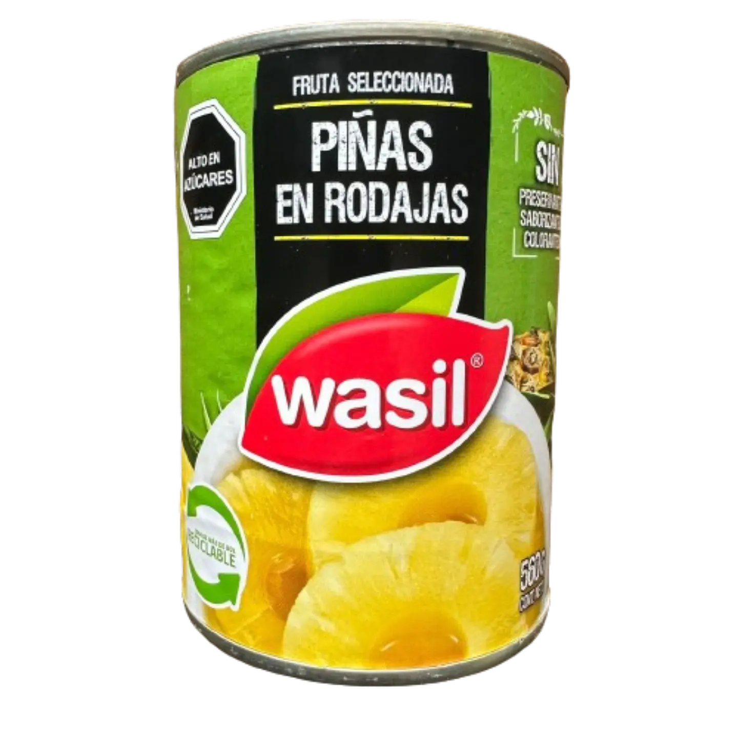 Piña En Conserva Rodajas Wasil 560g 1
