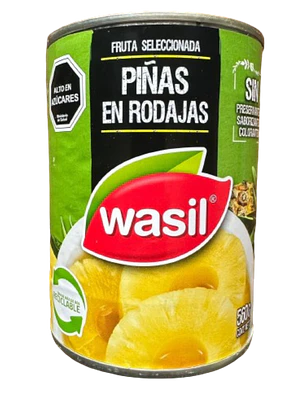 Piña En Conserva Rodajas Wasil 560g