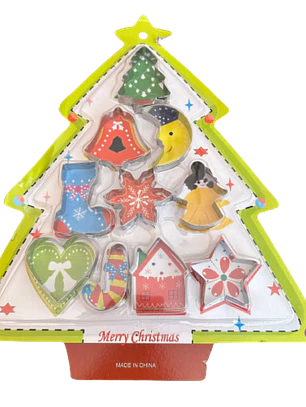 Cortador Galletas Navidad Diseño B 10 pcs