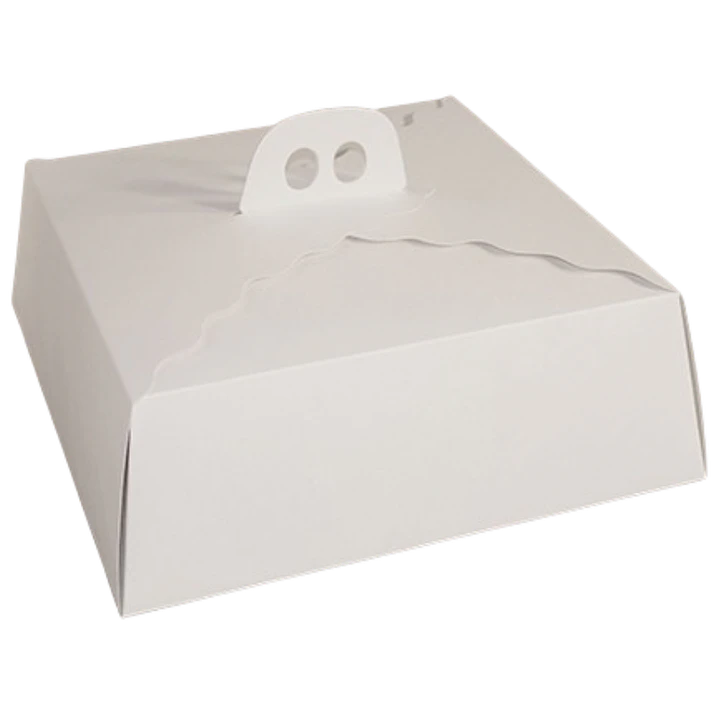 Pack 5 Caja Torta Grande Cartulina Cuadrada 38x14cm 1