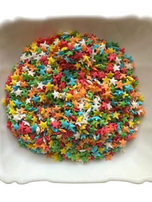 Decoracion Estrellas Multicolor 80g