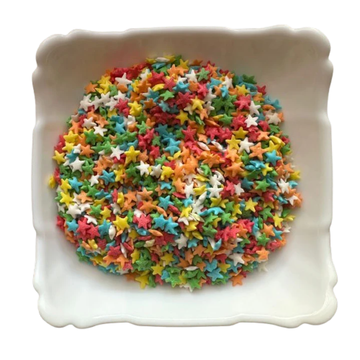 Decoracion Estrellas Multicolor 80g 2