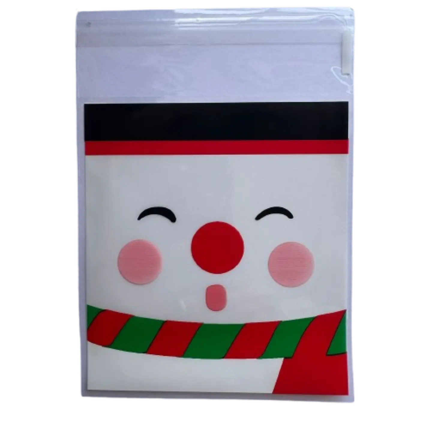 Bolsas Navidad A Celofan Autoadhesivas 100un 10x10+2cm 5