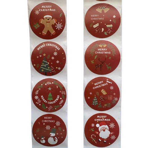 Sticker Navidad A 100un 38mm
