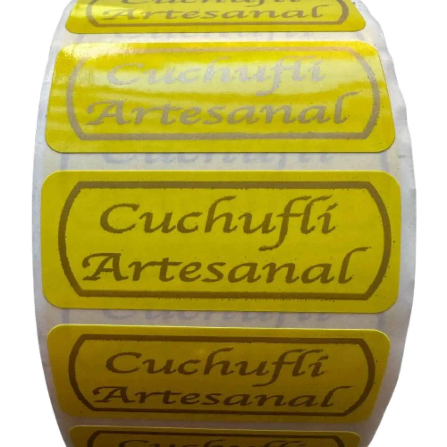 Sticker Cuchufli Amarillo 100un 2