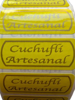 Sticker Cuchufli Amarillo 100un