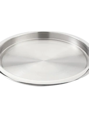 Bandeja Redonda Acero Inoxidable Cuiner 35cm