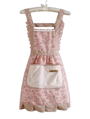 Delantal De Cocina Vintage Rosado