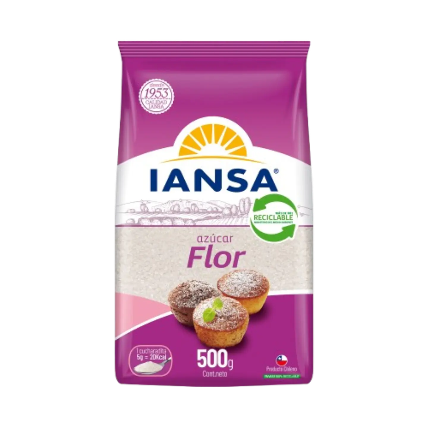 Azucar Flor Iansa 500g 1
