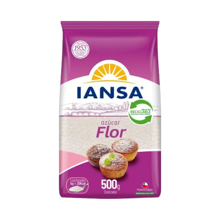 Azucar Flor Iansa 500g 1