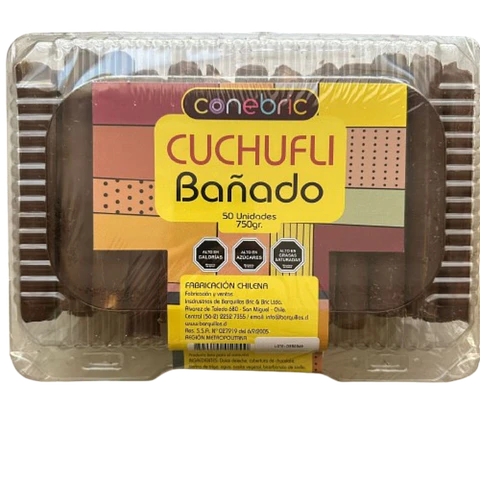 Cuchufli Rellenos Bañados Chocolate Conebric 50un