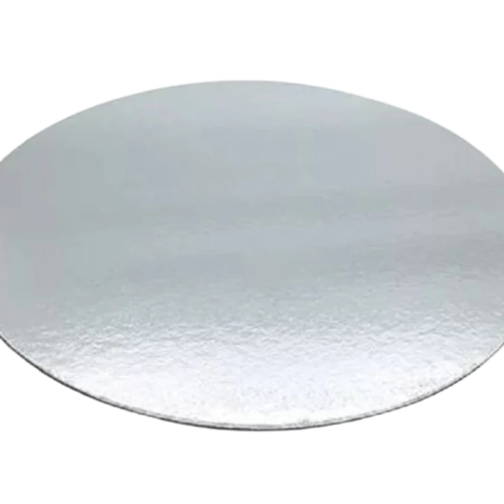 Pack 5 Bandeja Carton Plateada 25cm x 2mm 1
