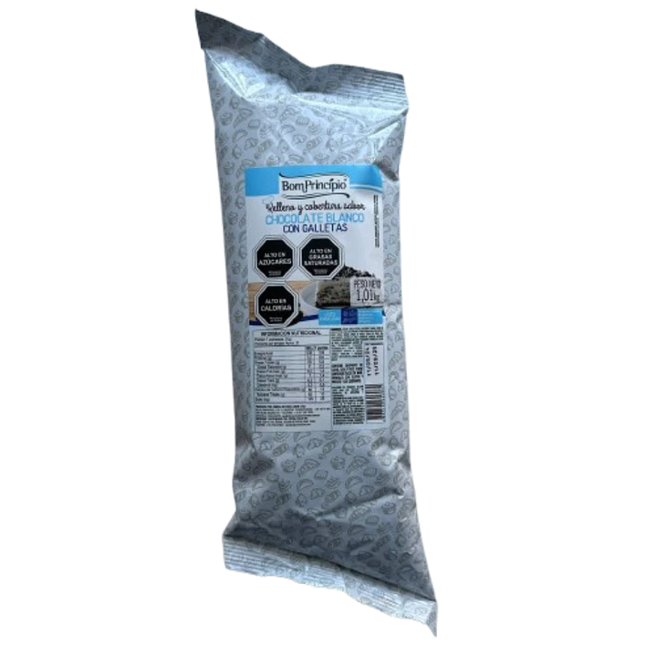 Relleno Chocolate Blanco & Cookies Bon Principio 1kg 1